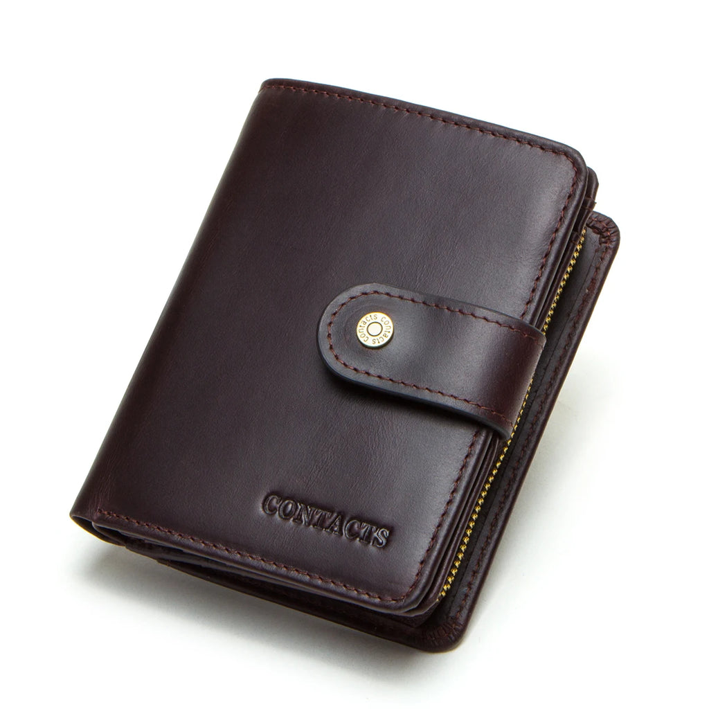 Portefeuille femme en cuir véritable avec protection RFID et porte-monnaie — photo 6