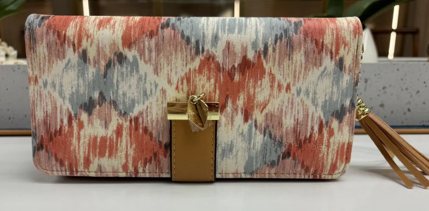 Portefeuille long pour femme en similicuir imprimé floral avec blocage RFID — photo 5