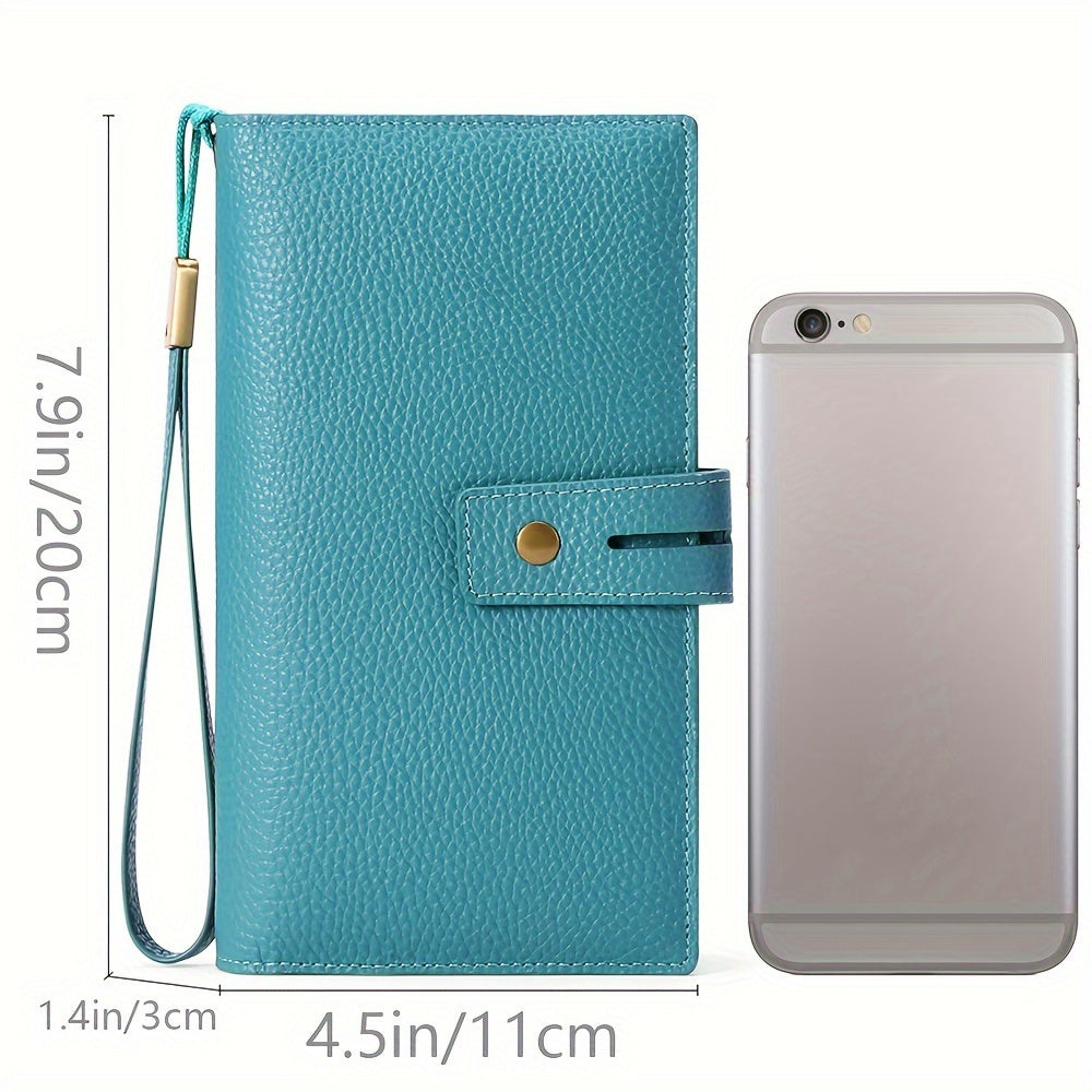 Portefeuille femme long compagnon, chéquier amovible et RFID