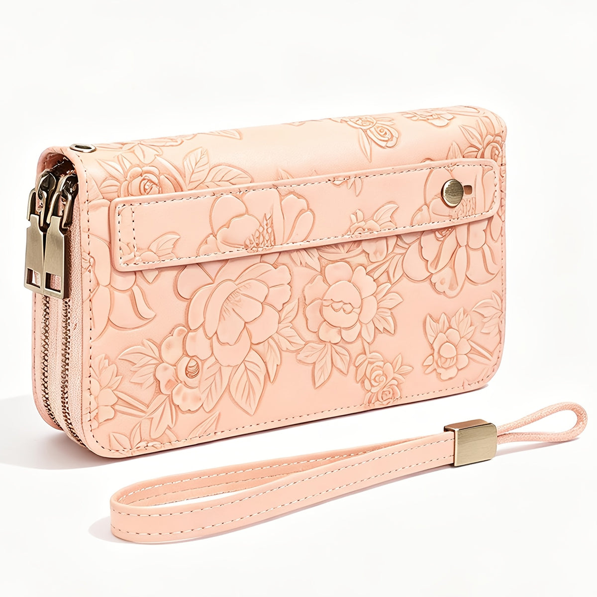 Rose clair en relief