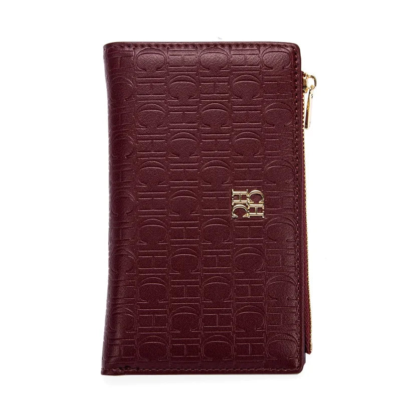 Portefeuille femme slim en similicuir avec porte-monnaie zippé et protection RFID — photo 10