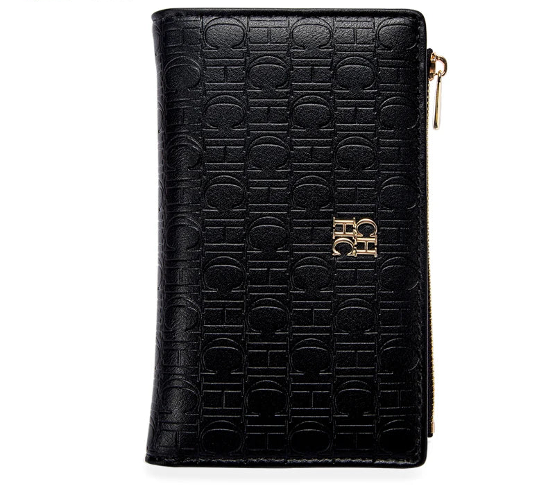 Portefeuille femme slim en similicuir avec porte-monnaie zippé et protection RFID — photo 6