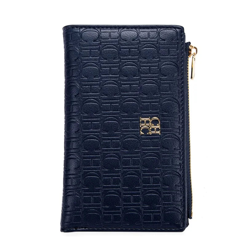 Portefeuille femme slim en similicuir avec porte-monnaie zippé et protection RFID — photo 8