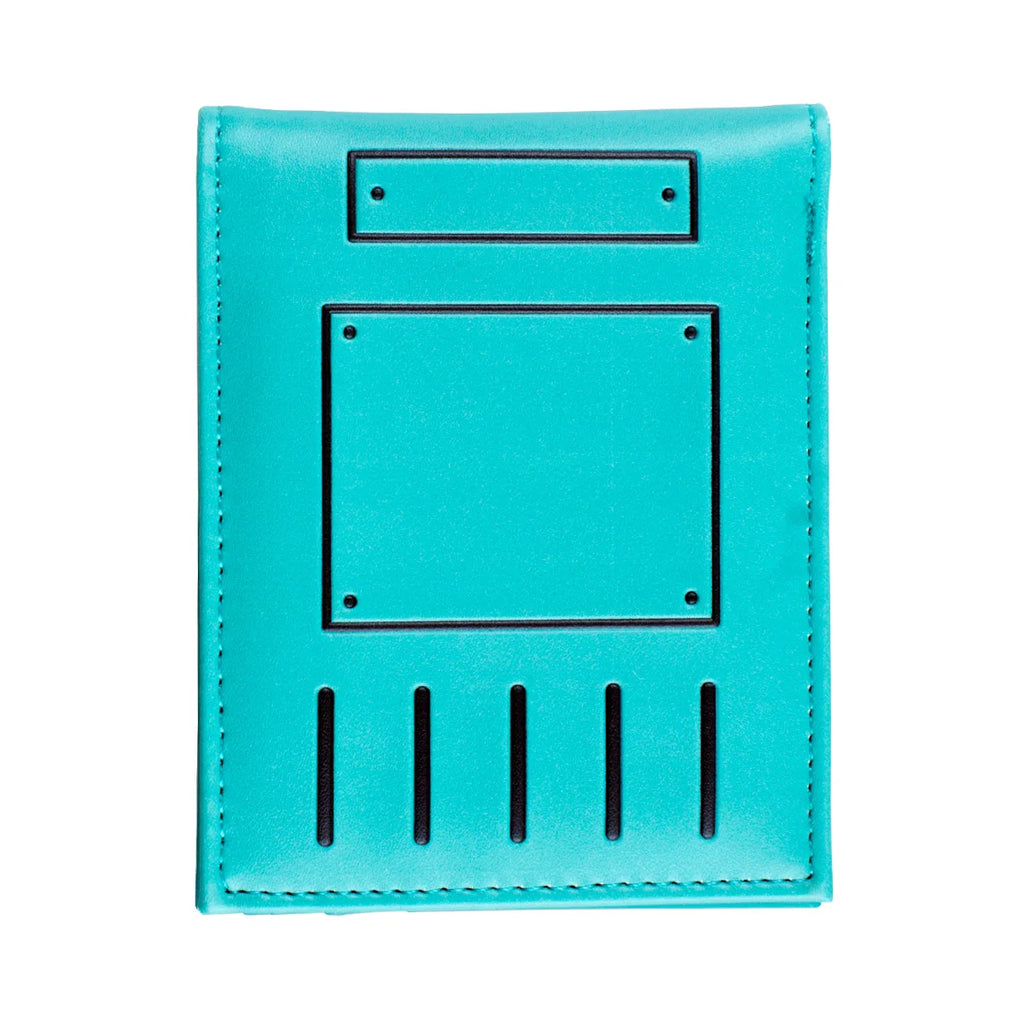Portefeuille gaming pliable en cuir PU vert avec porte-cartes et porte-photo — photo 3