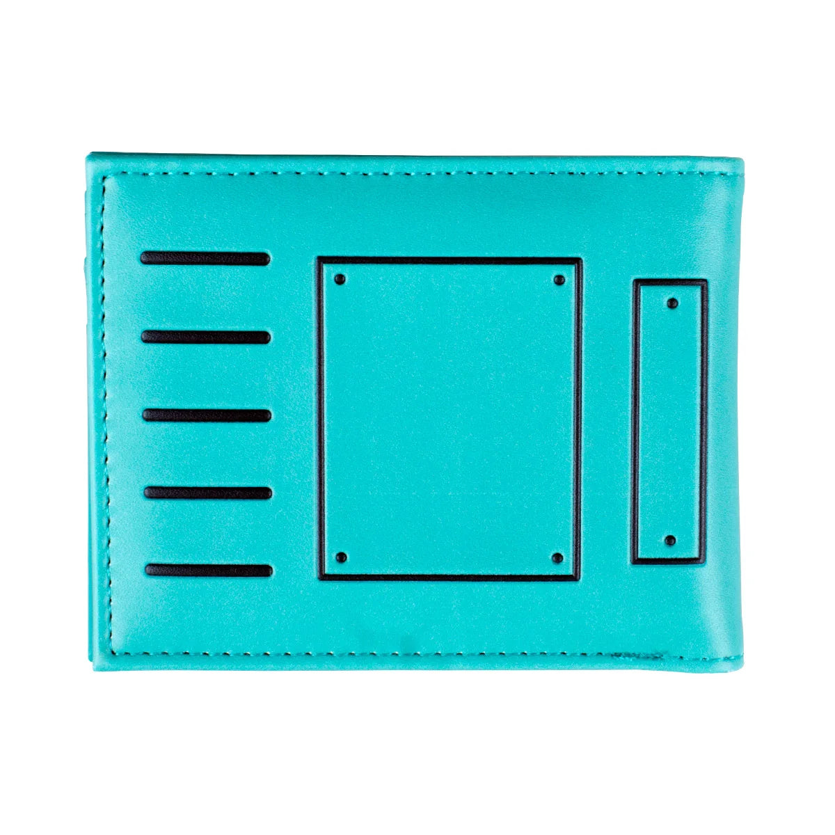 Portefeuille gaming pliable en cuir PU vert avec porte-cartes et porte-photo — photo 4 Image