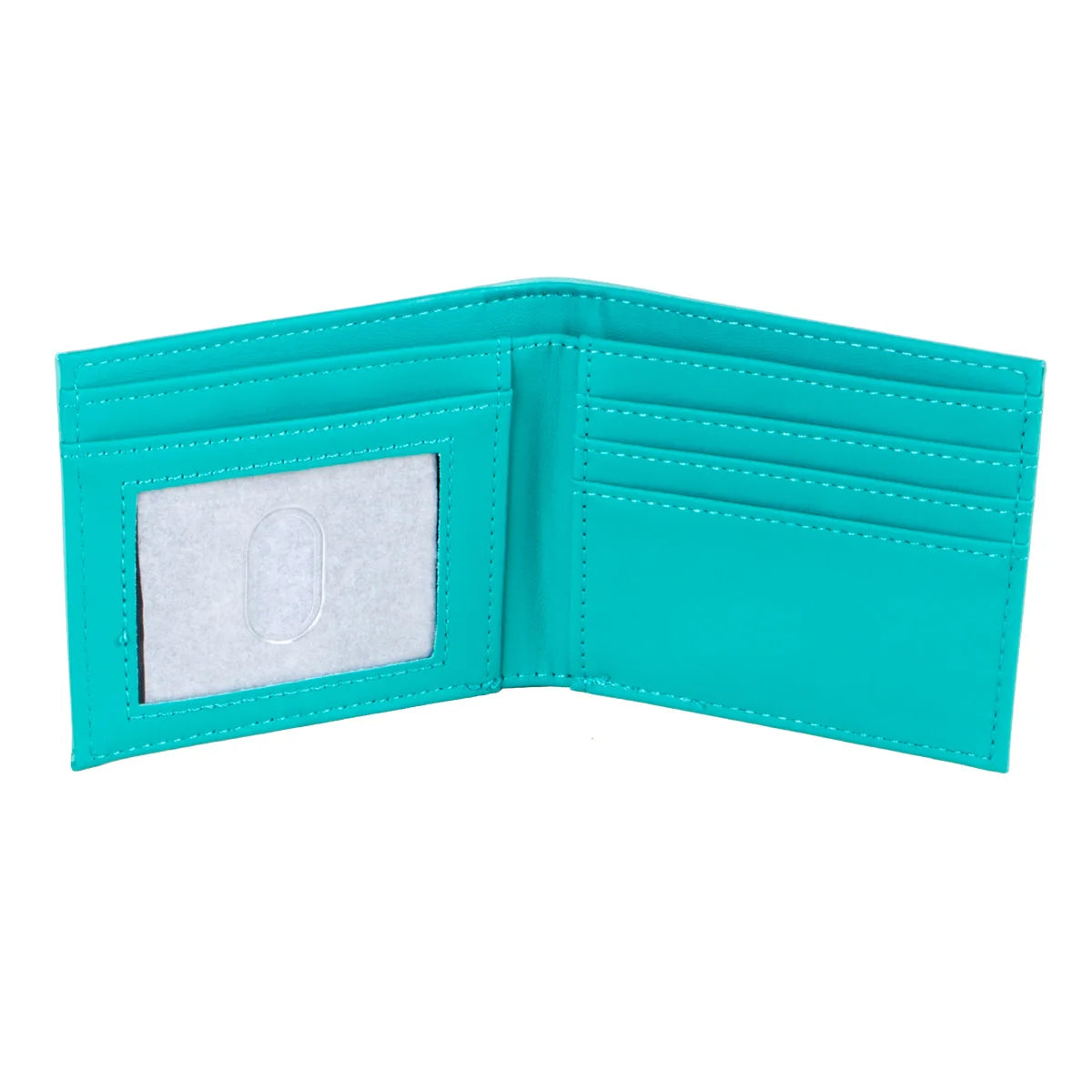 Portefeuille gaming pliable en cuir PU vert avec porte-cartes et porte-photo — photo 5 Image