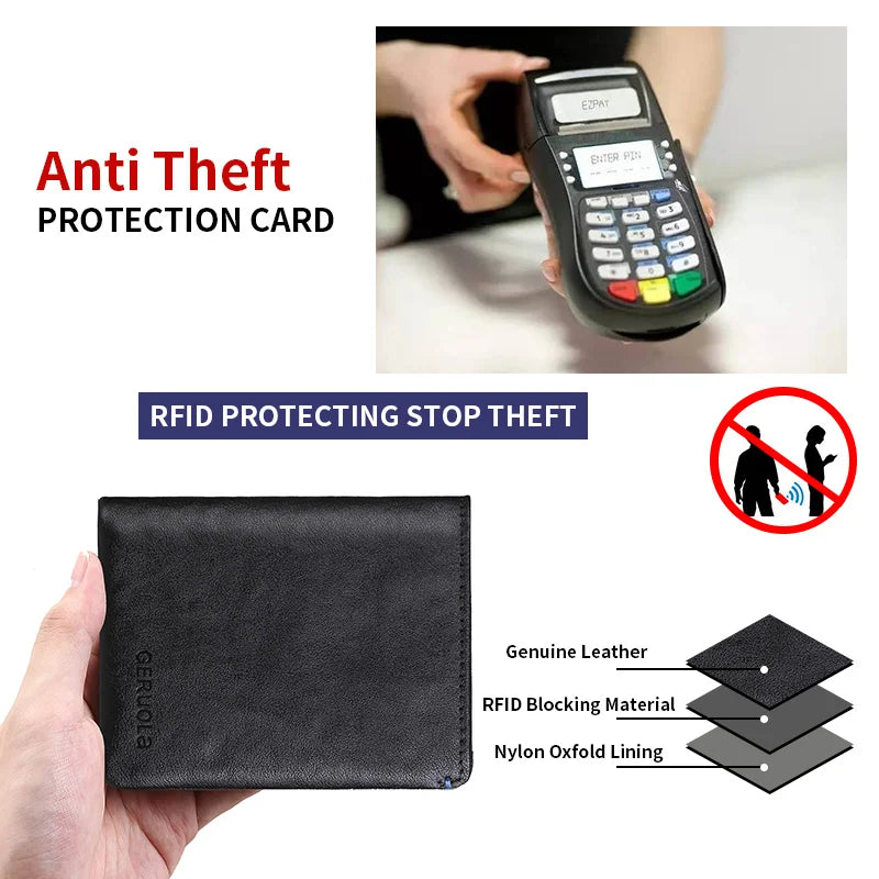 Portefeuille  en Cuir de Vachette Tannage Végétal - Authenticité et Sécurité RFID — photo 5