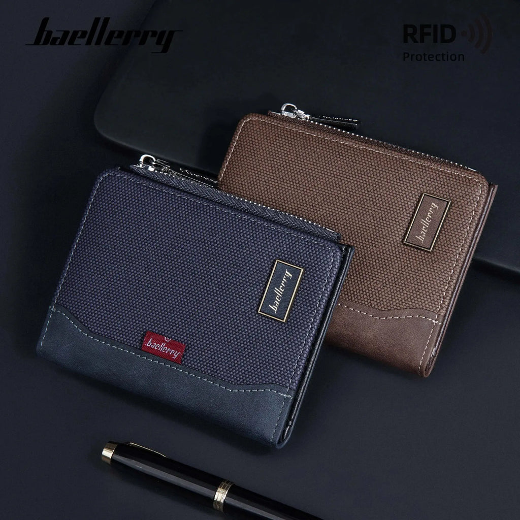 Portefeuille homme  avec protection RFID et fermeture zippée — photo 4