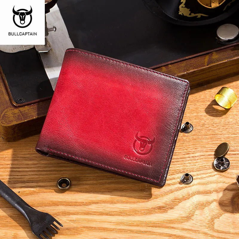 Portefeuille organisateur en cuir véritable avec protection RFID — photo 1