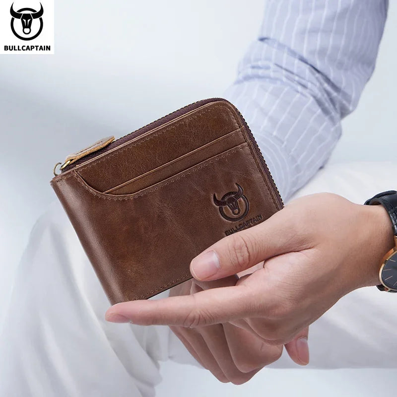 Portefeuille  en Cuir de Vachette - Design Retro & Sécurité RFID Intégrée — photo 1