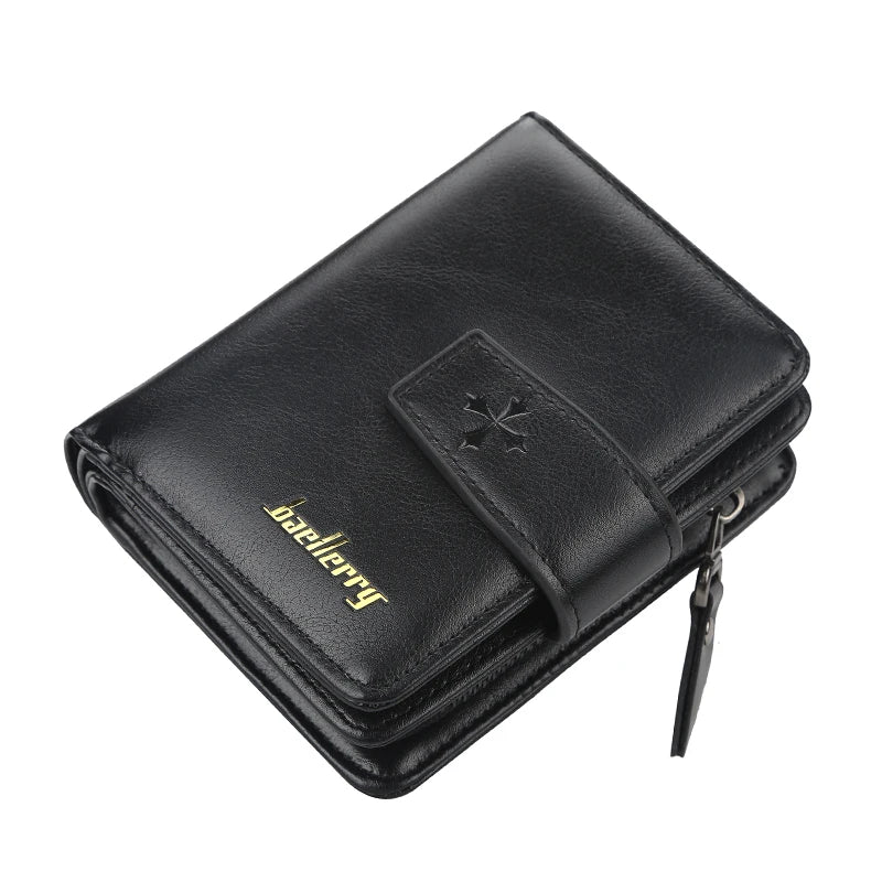 Portefeuille homme business en cuir PU avec double fermeture zippée — photo 9 Image