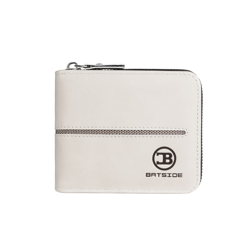 Portefeuille homme compact zippé tout autour, 12 x 10 cm