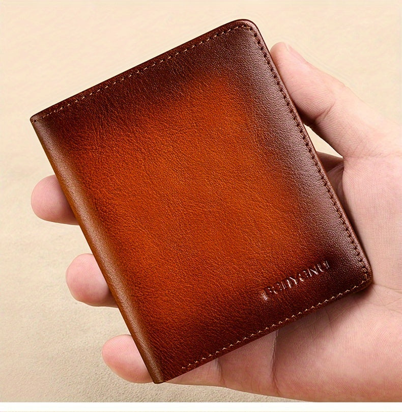 Portefeuille homme 11 x 8,5 cm, permis et couche anti-RFID