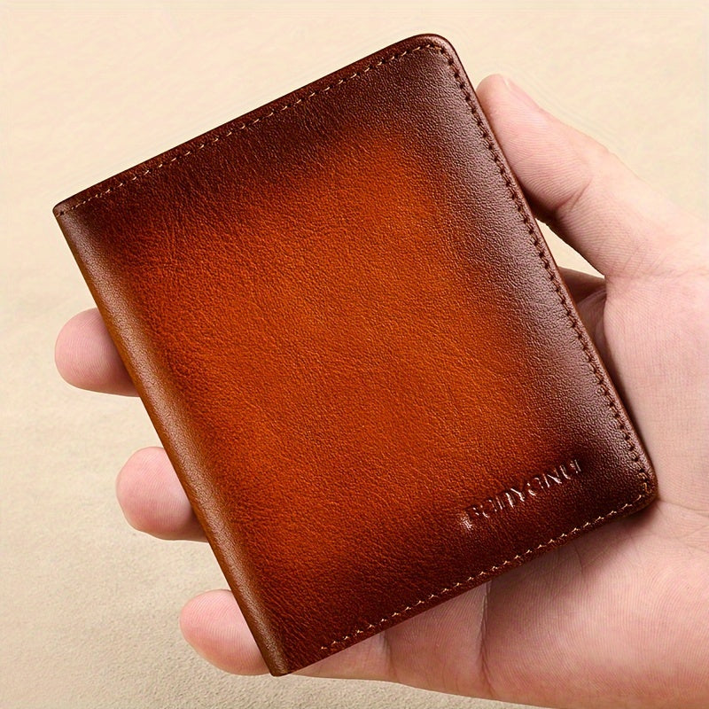 Portefeuille homme 11 x 8,5 cm, permis et couche anti-RFID