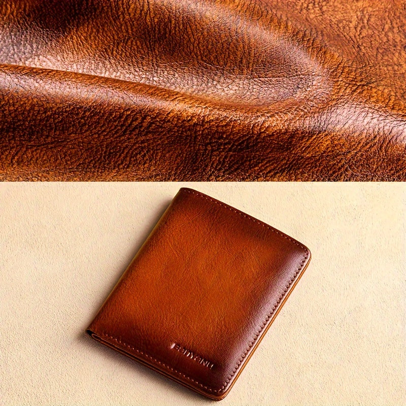 Portefeuille homme 11 x 8,5 cm, permis et couche anti-RFID