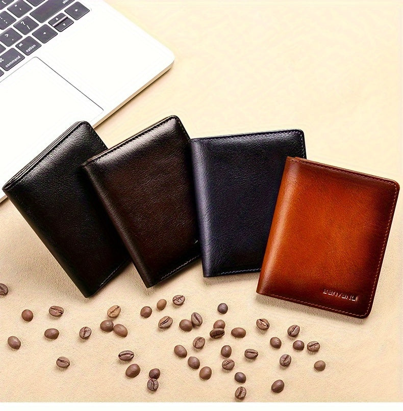 Portefeuille homme 11 x 8,5 cm, permis et couche anti-RFID