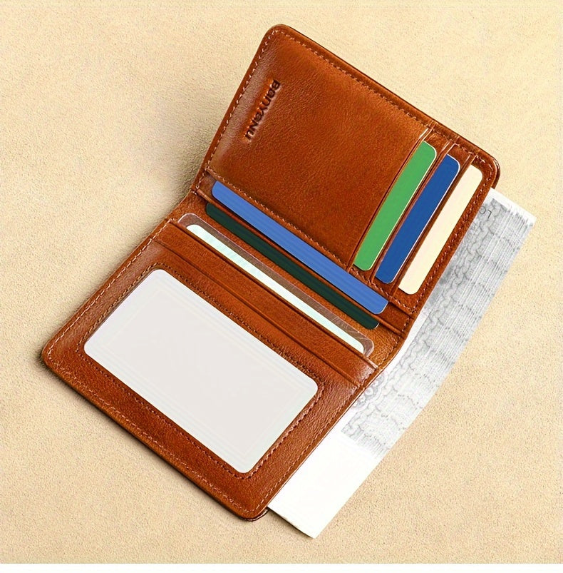 Portefeuille homme 11 x 8,5 cm, permis et couche anti-RFID
