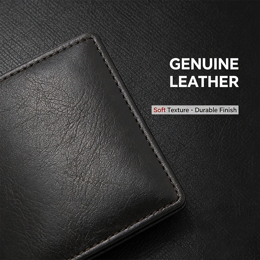 Portefeuille homme cuir anti-RFID personnalisé 48 grammes