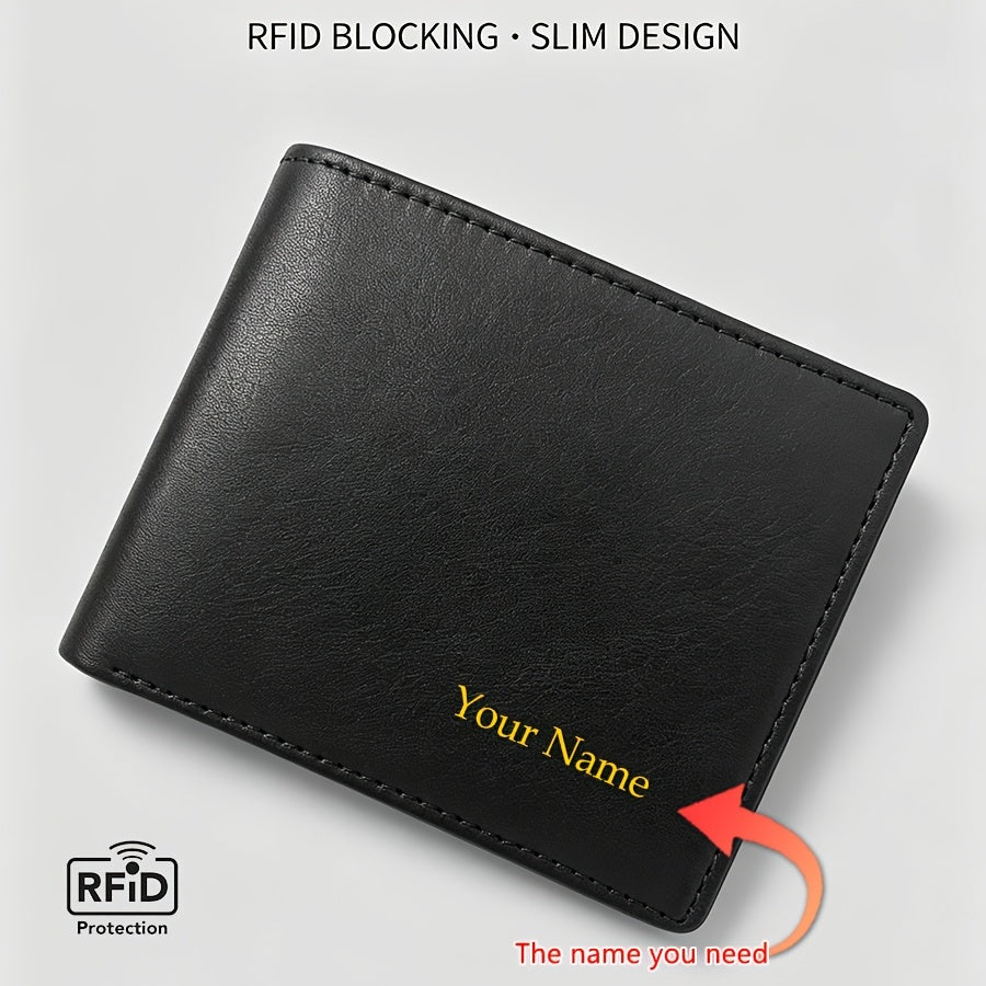 Portefeuille homme cuir anti-RFID personnalisé 48 grammes