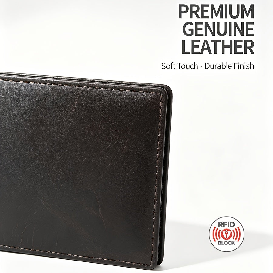 Portefeuille homme cuir anti-RFID personnalisé 48 grammes
