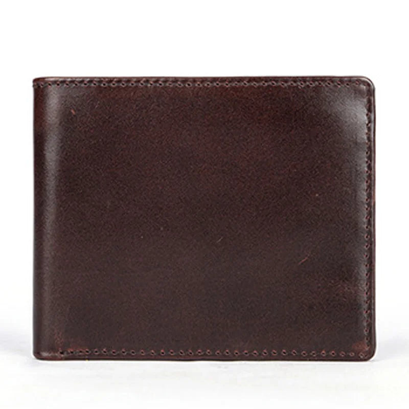 Portefeuille homme cuir véritable bifold compact avec porte-cartes et billets — photo 6