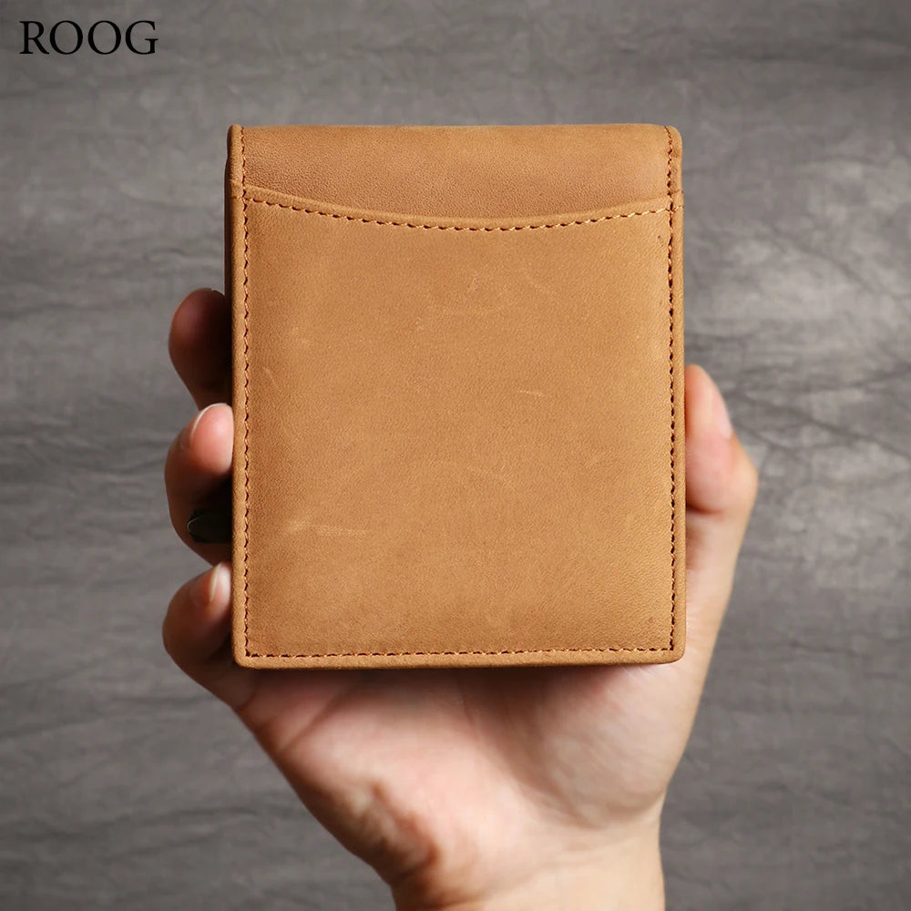 Portefeuille homme en cuir véritable avec pince à billets — photo 2