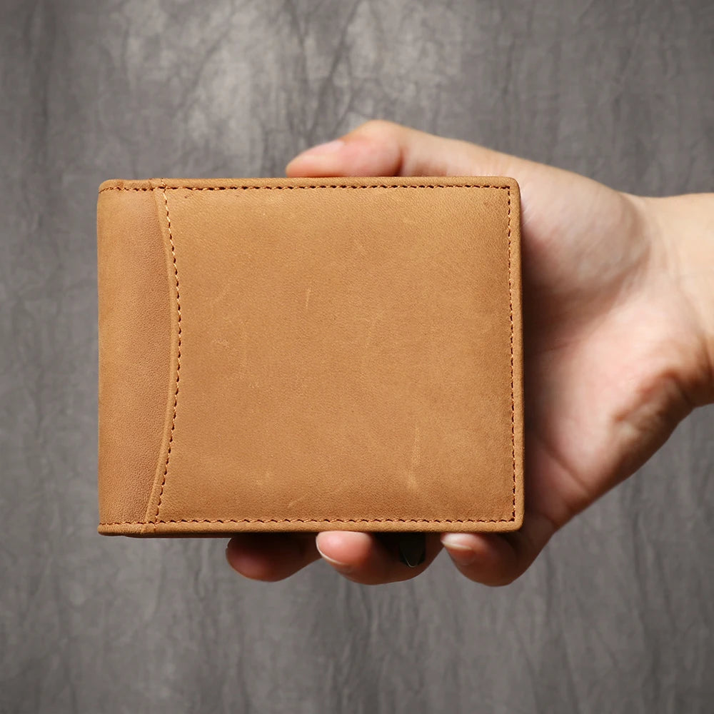 Portefeuille homme en cuir véritable avec pince à billets — photo 7