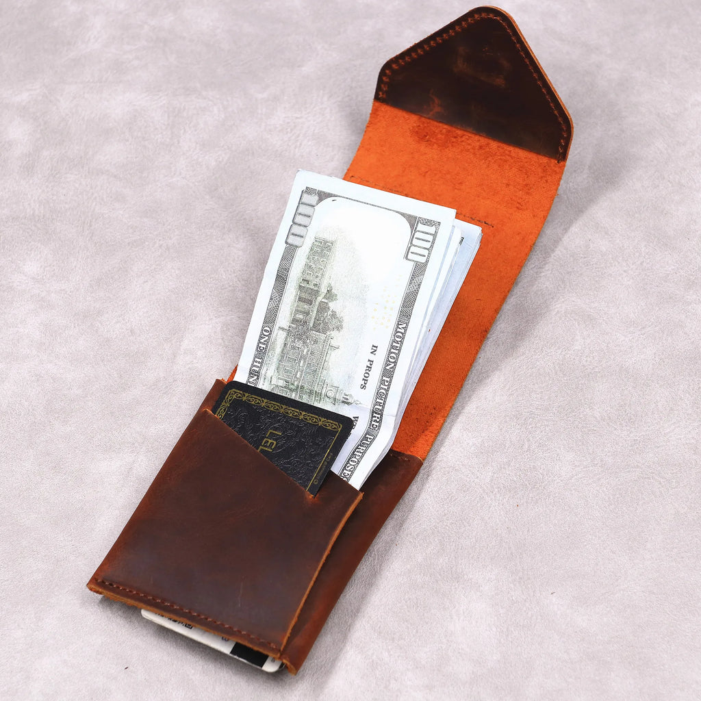Portefeuille homme en cuir pleine fleur - Format Slim spécial Euro — photo 3