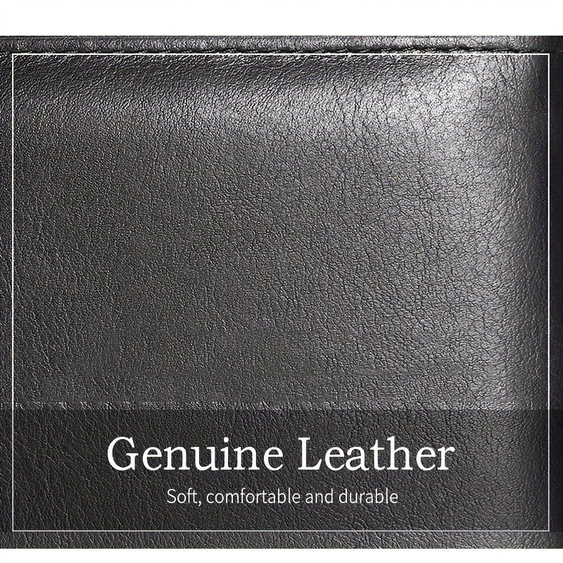 Portefeuille homme cuir première couche à patte pression