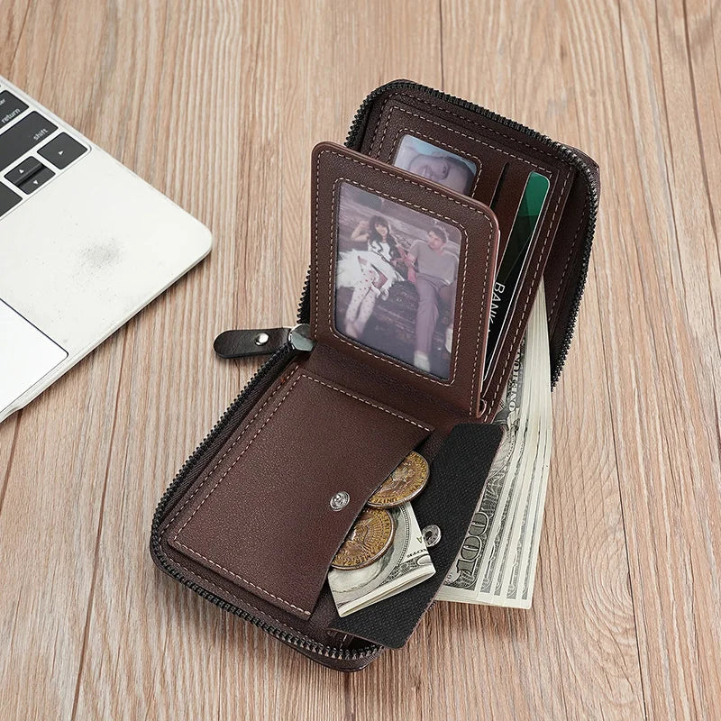 Portefeuille Business pour homme avec protection RFID et fermeture éclair — photo 2