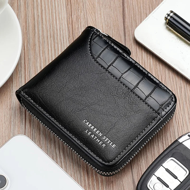 Portefeuille Business pour homme avec protection RFID et fermeture éclair — photo 3