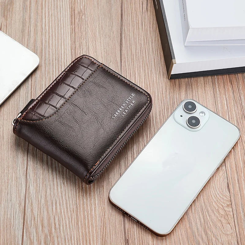 Portefeuille Business pour homme avec protection RFID et fermeture éclair — photo 5