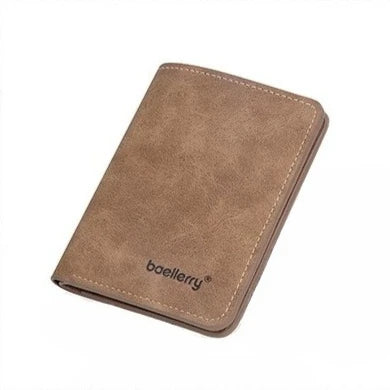 Portefeuille homme en cuir PU vintage avec compartiment zippé et porte-cartes - Style élégant — photo 7