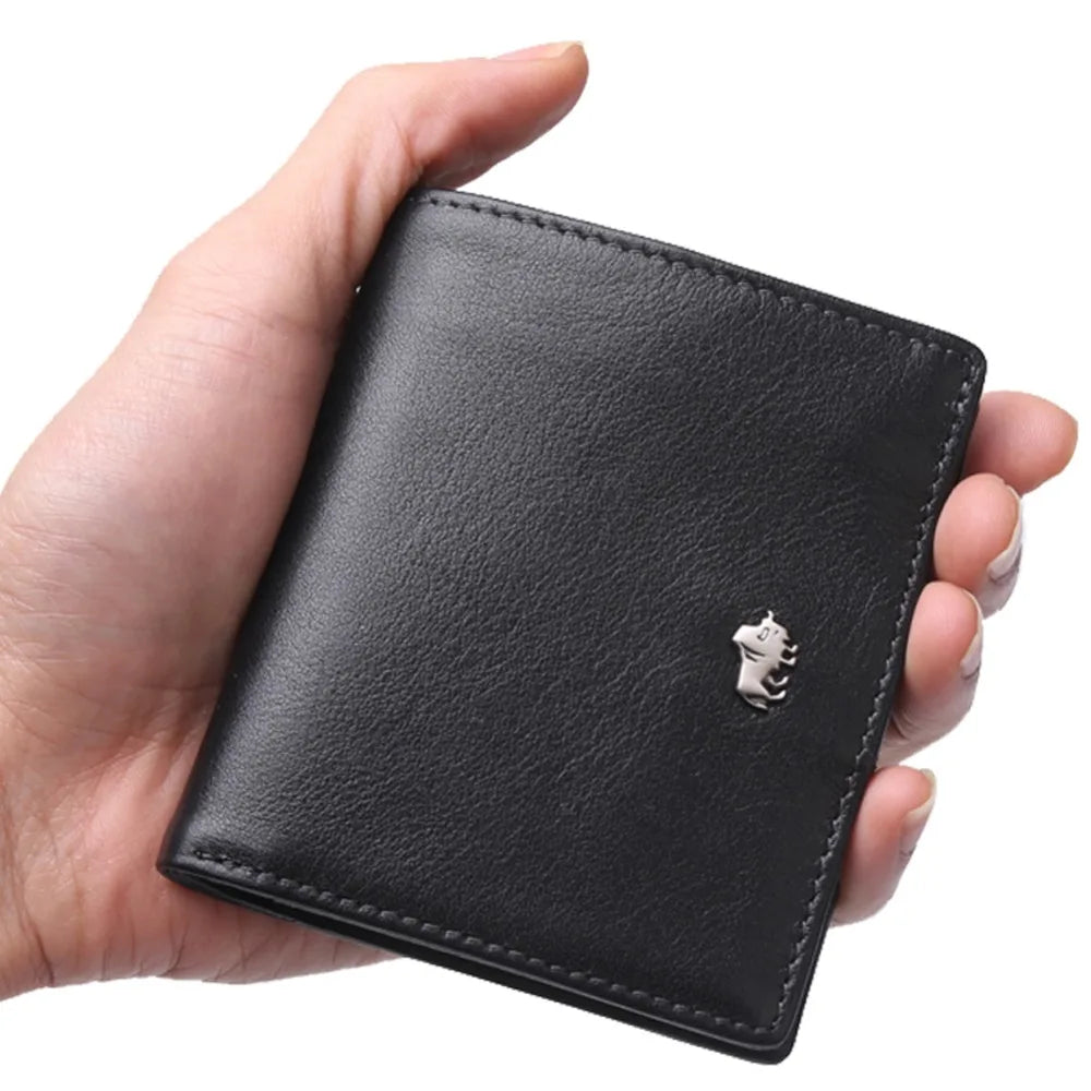 Portefeuille homme en cuir véritable grainé avec protection RFID — photo 6 Image