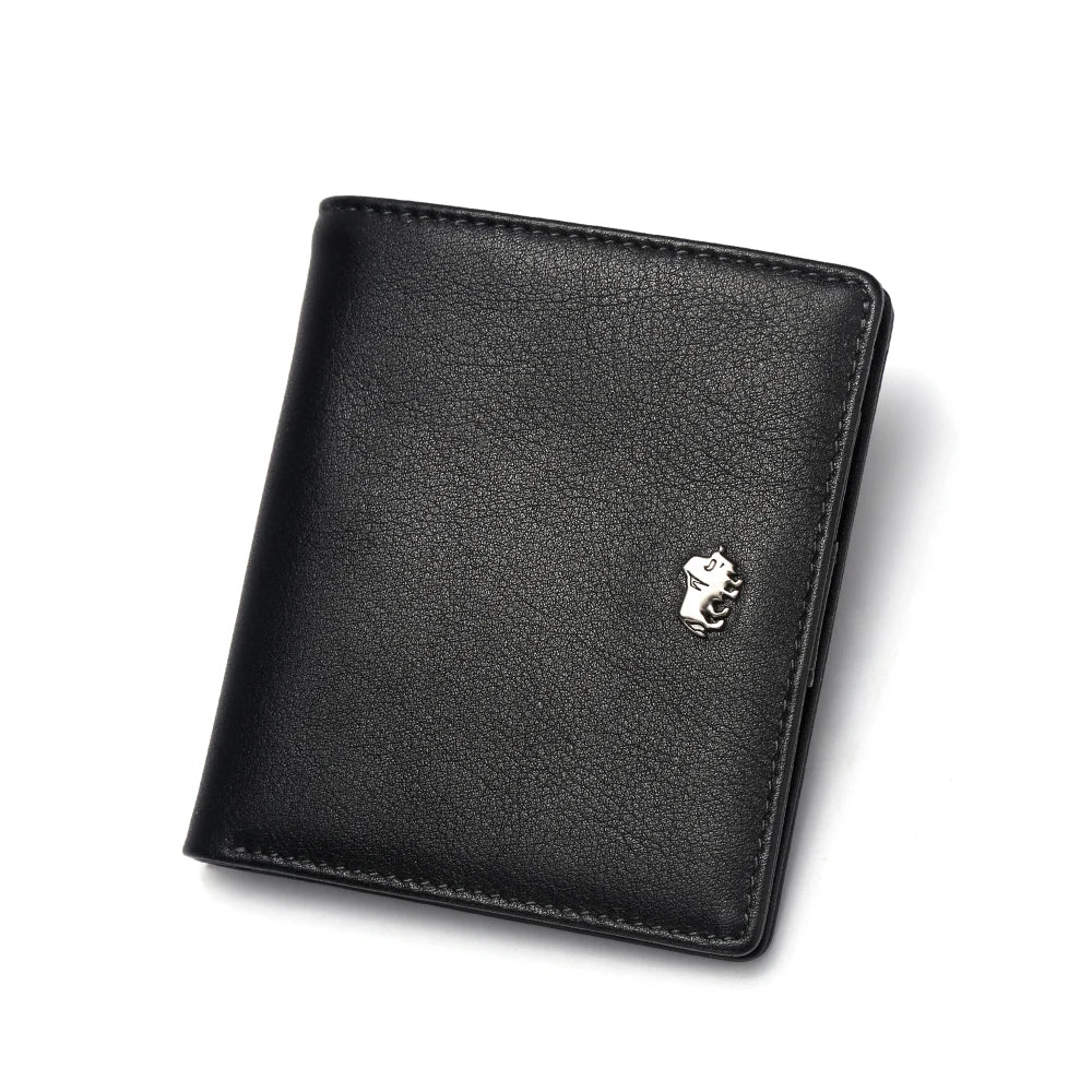 Portefeuille homme en cuir véritable grainé avec protection RFID — photo 7