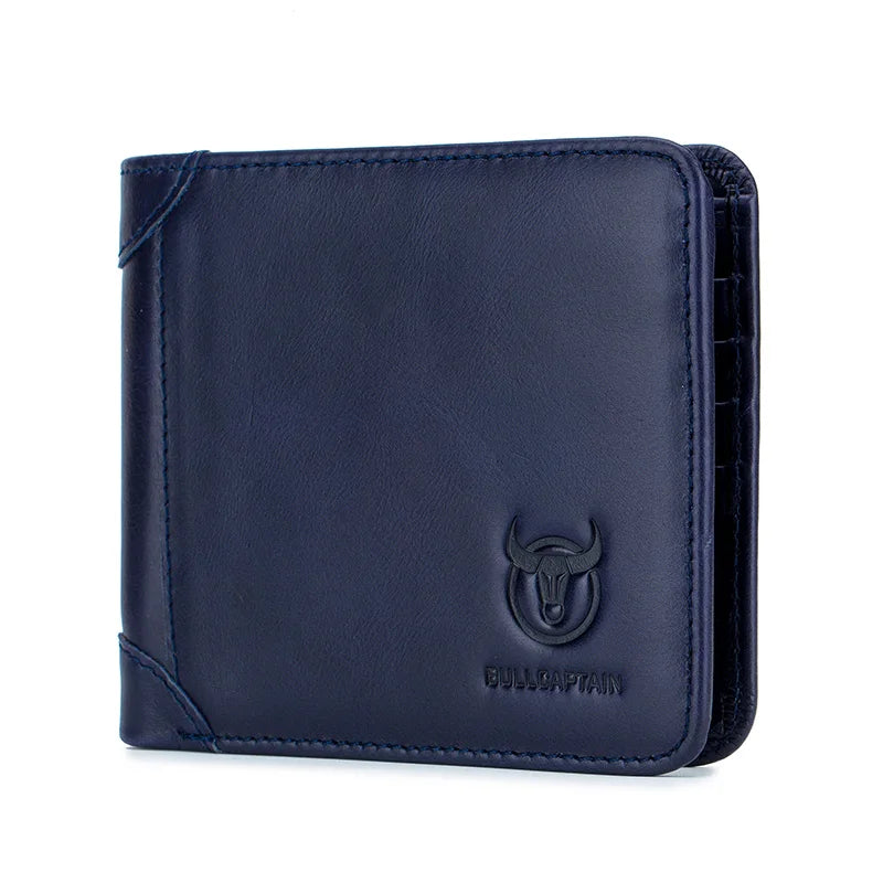 Portefeuille homme cuir véritable compact bifold RFID avec porte-cartes et photo — photo 12