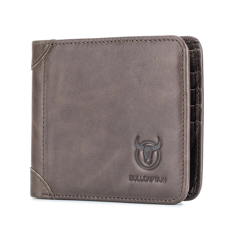Portefeuille homme cuir véritable compact bifold RFID avec porte-cartes et photo — photo 14
