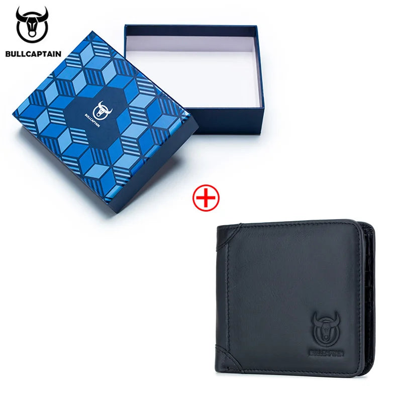 Portefeuille homme cuir véritable compact bifold RFID avec porte-cartes et photo — photo 16