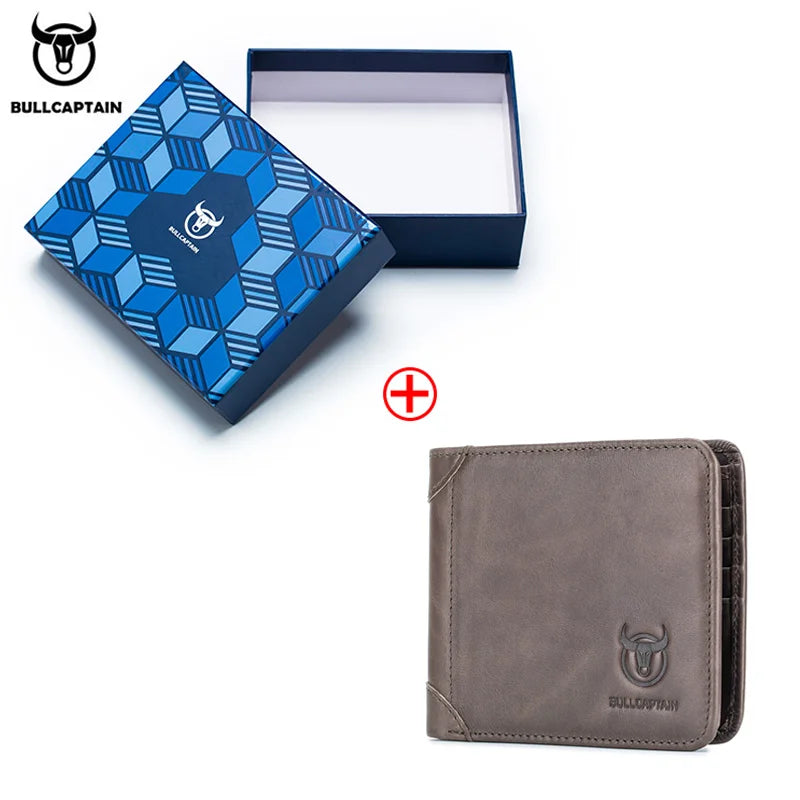 Portefeuille homme cuir véritable compact bifold RFID avec porte-cartes et photo — photo 18