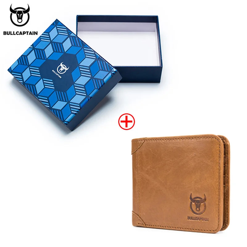 Portefeuille homme cuir véritable compact bifold RFID avec porte-cartes et photo — photo 9