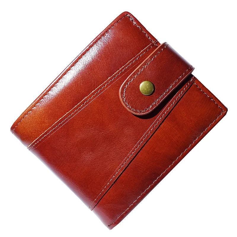 Portefeuille homme cuir véritable vintage avec zip RFID et porte-cartes multifonction — photo 11