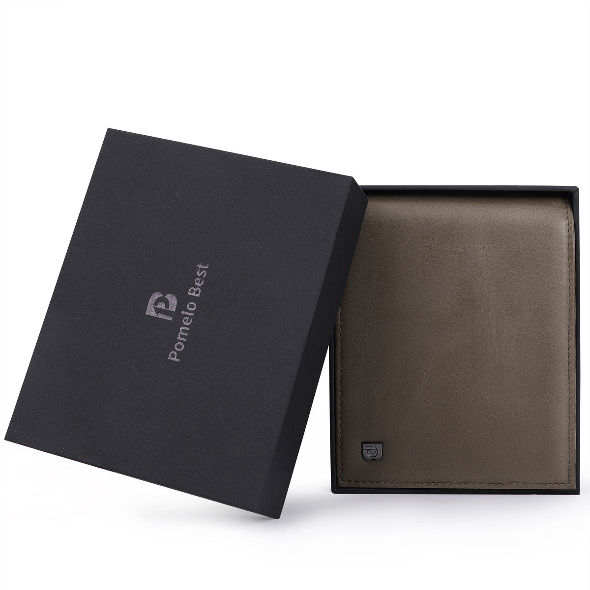 Portefeuille homme cuir de vachette anti-RFID poche monnaie