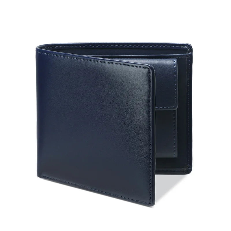 Portefeuille homme cuir véritable bifold compact avec porte-cartes et porte-monnaie — photo 8