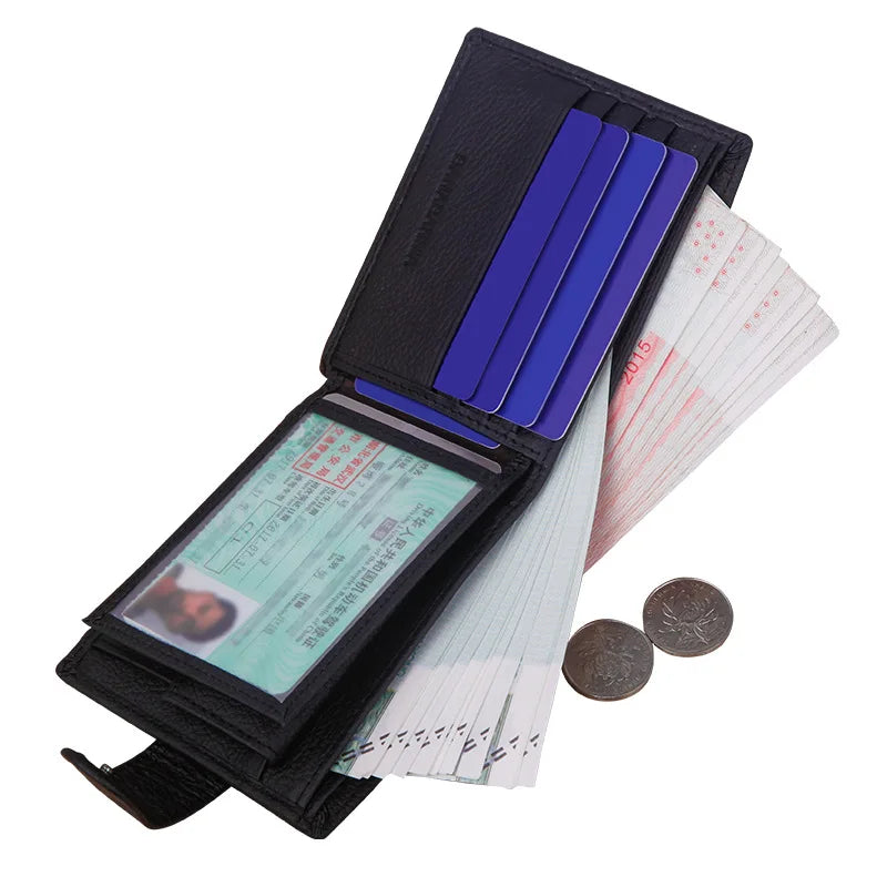 Portefeuille en cuir véritable - Luxe, sécurité RFID et grande capacité — photo 2