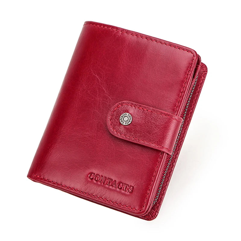 Portefeuille en cuir véritable Crazy Horse pour homme – Portefeuille avec porte-cartes, porte-monnaie et protection RFID, style vintage — photo 12