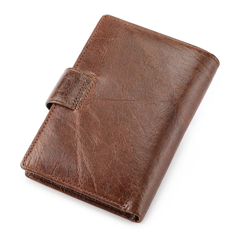 Portefeuille Homme en Cuir de Vachette Véritable 100% avec Protection RFID et Style Vintage — photo 5