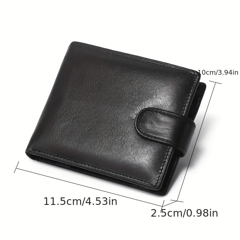 Portefeuille homme vintage en cuir de vachette avec protection RFID — photo 6