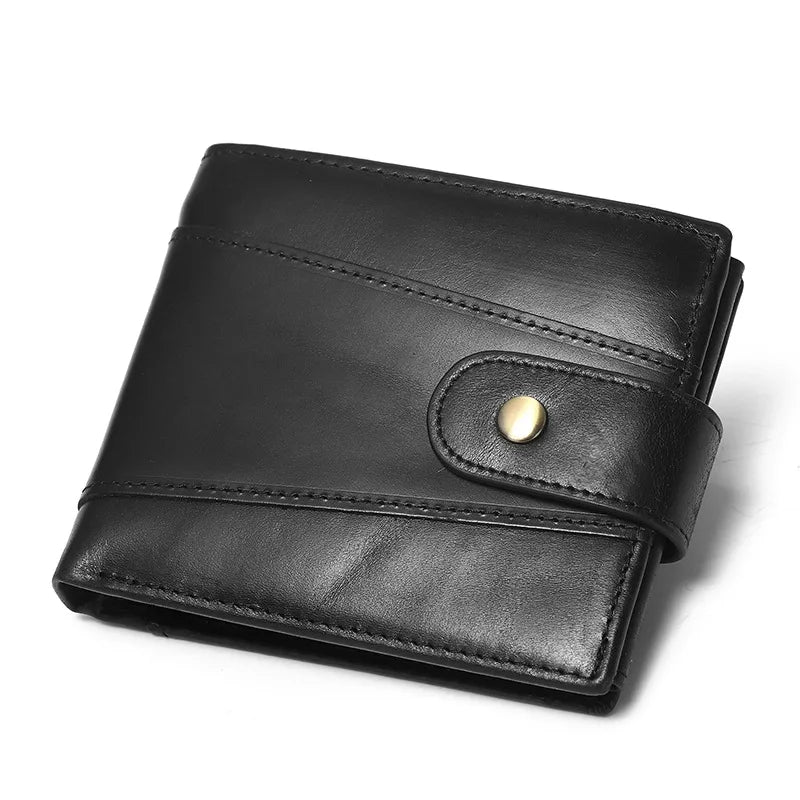 Portefeuille homme en cuir véritable avec protection RFID et poche monnaie — photo 6 Image