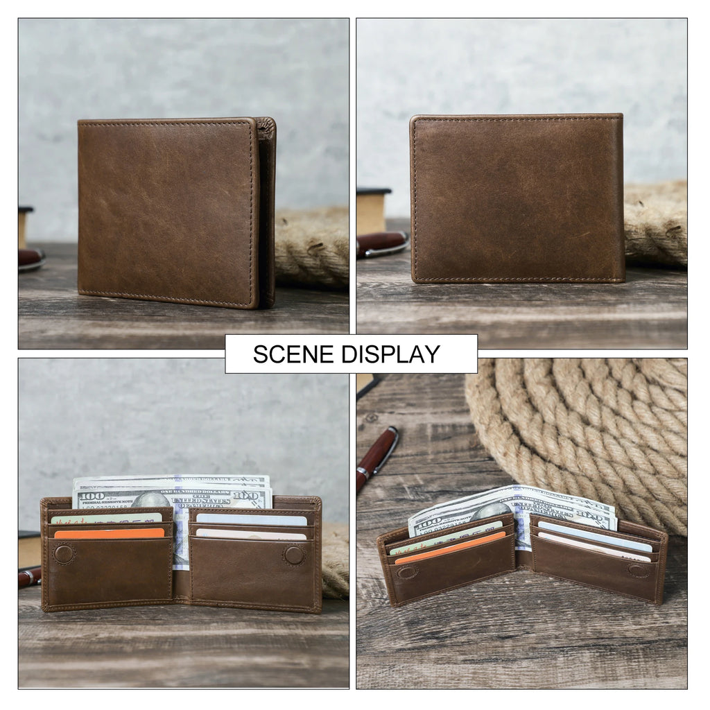 Portefeuille slim en cuir véritable pour homme - format mini — photo 2