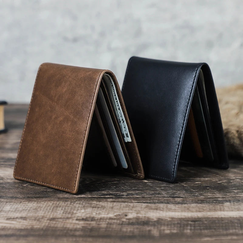 Portefeuille slim en cuir véritable pour homme - format mini — photo 3